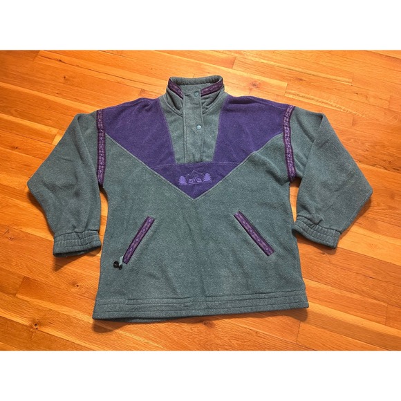 EMS Other - Vintage EMS Eastern Mountain Sports Fleece Pullover Teal Purple Mens Medium